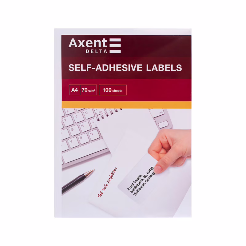 Этикетка самоклеящаяся Axent 210x297 (1 на листе) с/кл (100листов) (D4460-A)
