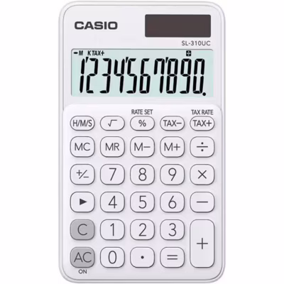 Калькулятор Casio SL-310UC-WE-W-EC, білий (CALC-CAS-SL-310UC-WE)