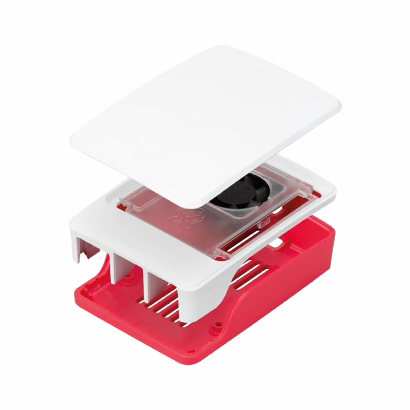 Корпус для Мікро ПК Raspberry Pi Корпус червоно-білий для Raspberry Pi 5 офіційний (SC1159)