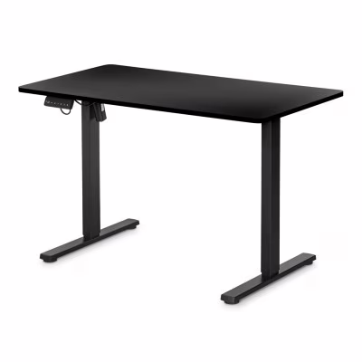 Комп'ютерний стіл Mealux PowerDesk Lite Black з електрорегулюванням висоти (EVO-201 Lite B/B)