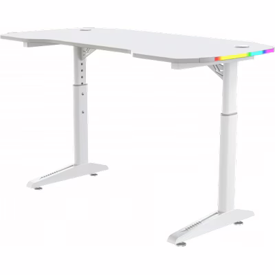 Комп'ютерний стіл GT Racer T-1229 White (T-1229 (120x60x71-79) White)