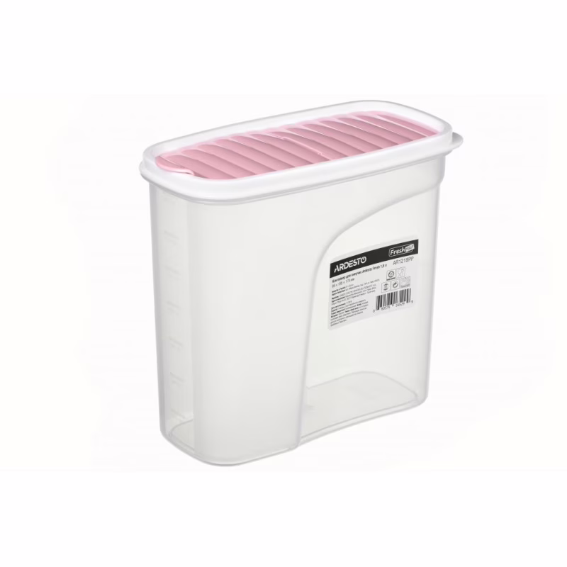 Емкость для сыпучих продуктов ARDESTO Fresh 1.8 л Pink (AR1218PP)