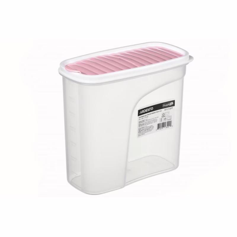 Емкость для сыпучих продуктов Ardesto Fresh 1.8 л Pink (AR1218PP)