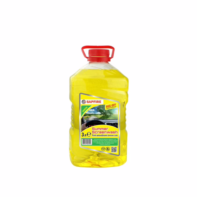 Омивач автомобільний SAPFIRE Summer Screenwash 3 л - лимон (400502)