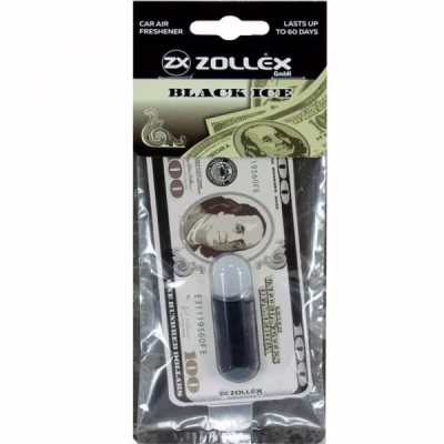 Ароматизатор для автомобіля Zollex Dollar Black ice (3929952)