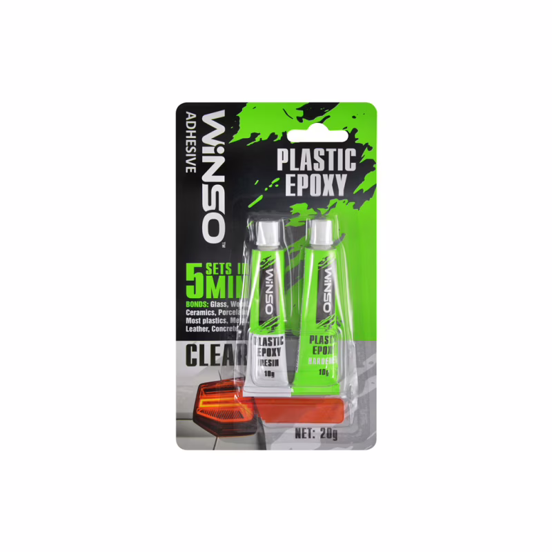 Автомобильный клей WINSO эпоксидный двухкомпонентный Plastic Epoxy 20g (300400)