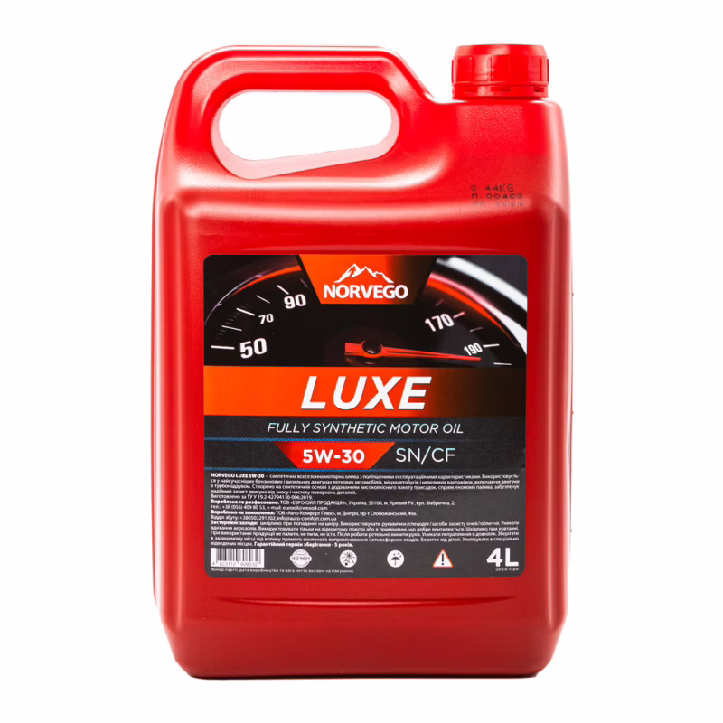 Моторное масло NORVEGO LUXE 5W30 4л