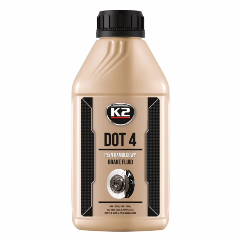 Тормозная жидкость K2 Turbo Brake Fluid DOT 4 0,5 л (T1041)