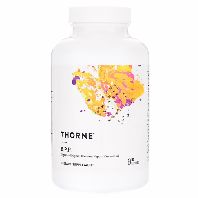 Пробиотики Thorne Research Пищеварительные ферменты (Бетаин /Пепсин /Панкреатин), (THR-41002)