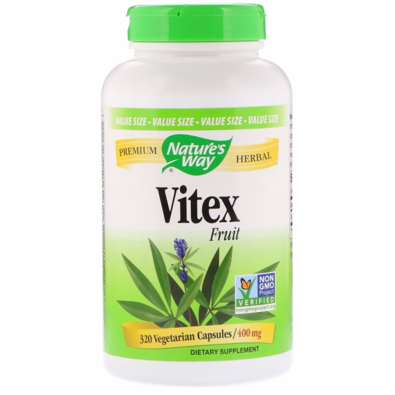 Травы Nature's Way Витекс, Авраамово дерево, 400 mg, 320 Капсул (NWY-11923)