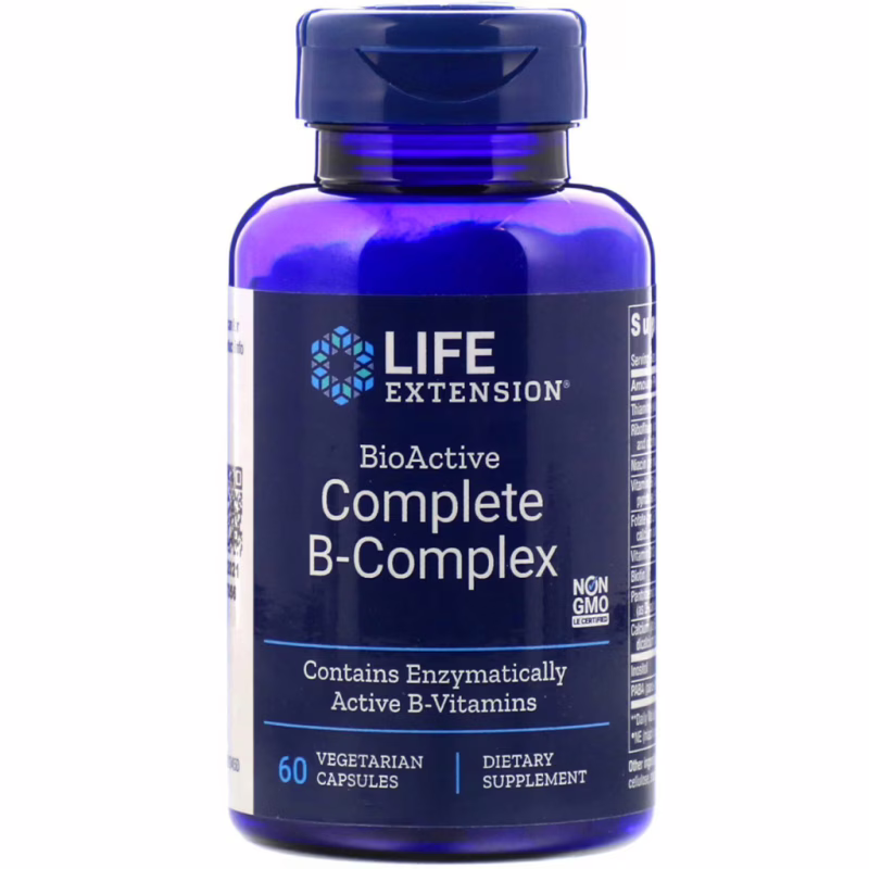 Витамин Life Extension Комплекс Витаминов Группы В, BioActive Complete B-Complex, (LEX-19456)