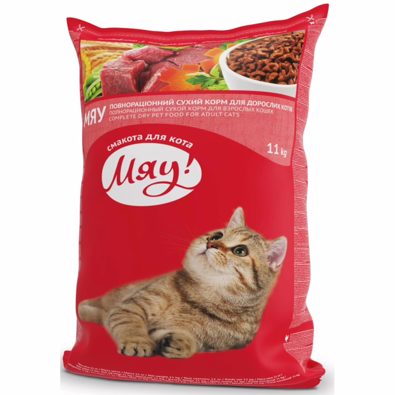 Сухий корм для кішок Мяу! з кроликом 11 кг (4820083902079/4820269145795)