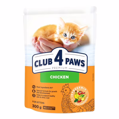 Сухой корм для кошек Club 4 Paws Премиум. Для котят со вкусом курицы 300 г (4820083909115)