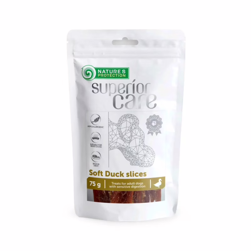 Лакомство для собак Nature's Protection полоски сушеной утки 75 г (SNK46122)