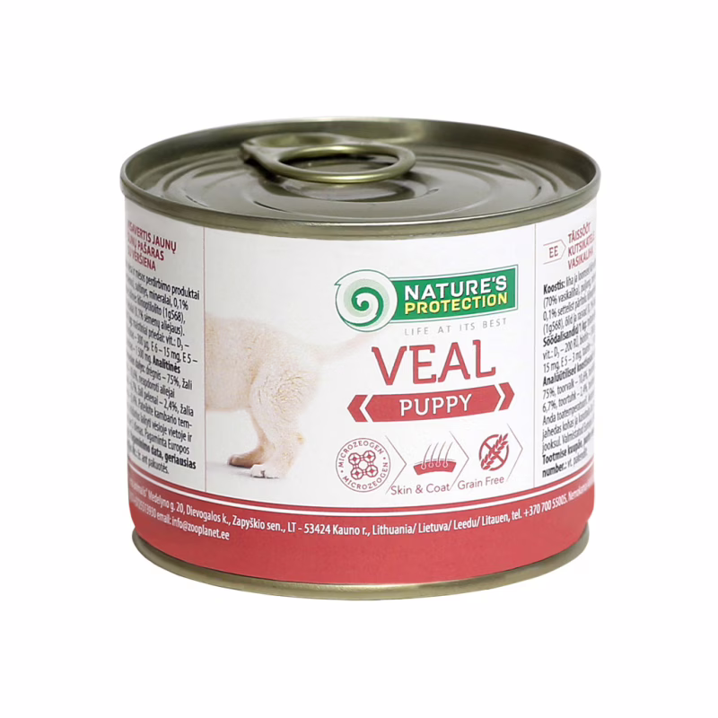 Консервы для собак Nature's Protection Puppy Veal 200 г (KIK45086)