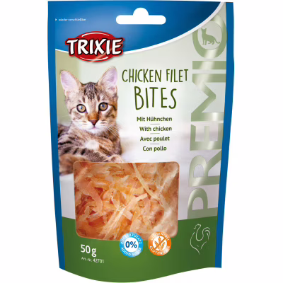 Лакомство для котов Trixie Premio Chicken Filet Bites филе куриное сушеное 50 г (4011905427010)