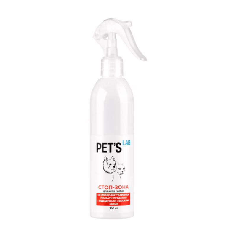 Спрей для животных Pet's Lab Стоп-зона для отпугивания кошек и собак 300 мл (9038)