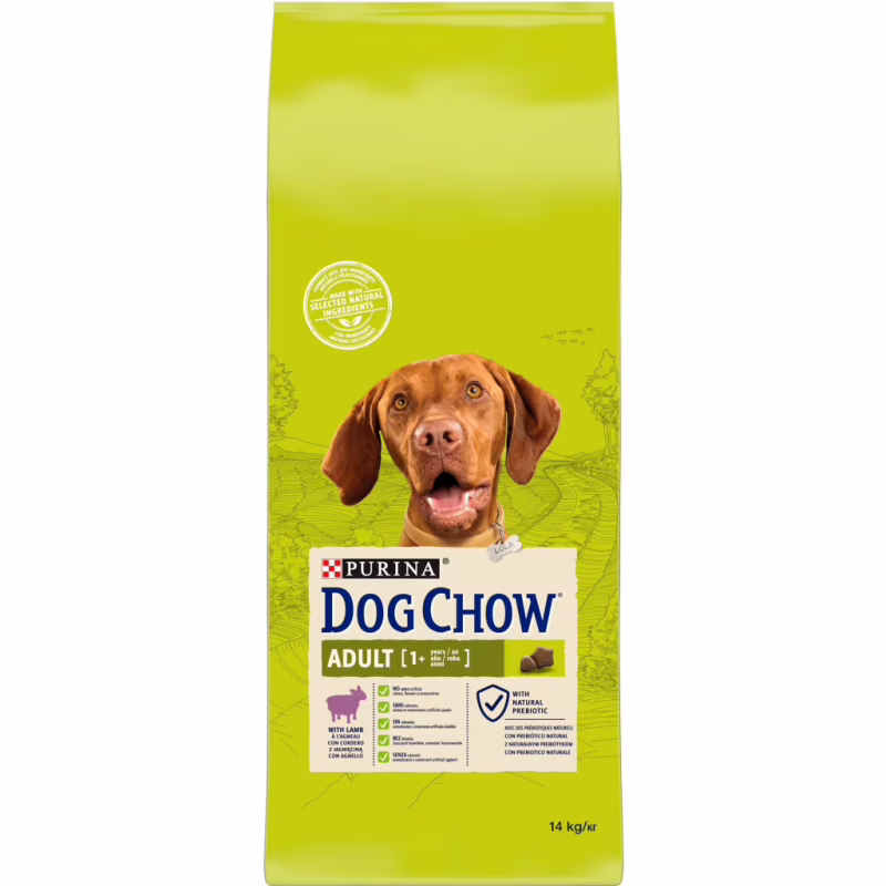 Сухий корм для собак Purina Dog Chow Adult Lamb зі смаком ягняти 14 кг (7613034487636)