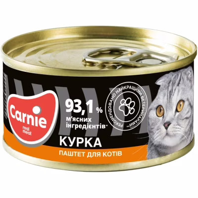 Паштет для кошек Carnie мясной с курицей 100 г (4820255190013)