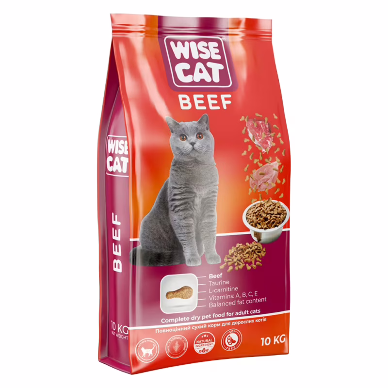 Сухой корм для кошек Wise Cat Beef 400 г (4820111141722)