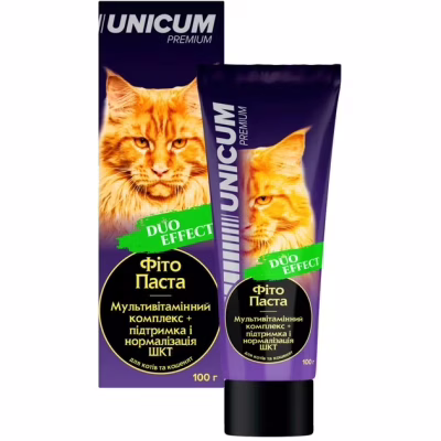 Паста для тварин Unicum Duo Мультивітамін+ШКТ для котів та кошенят 100 г (4820150208806)