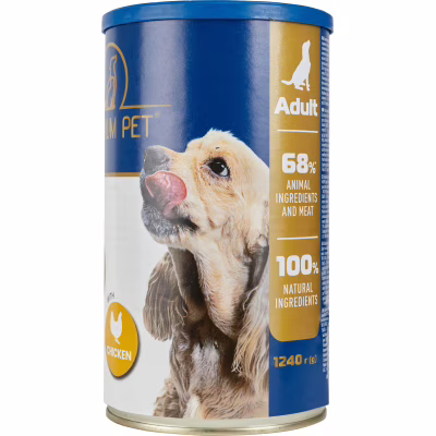 Консервы для собак PREMIUM PET Кусочки в соусе с курицей 1.240 г (4820255192260)