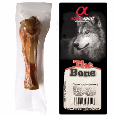 Ласощі для собак Alpha Spirit Ham Bone Half Vacuum половинка 12 см (8437015969213)