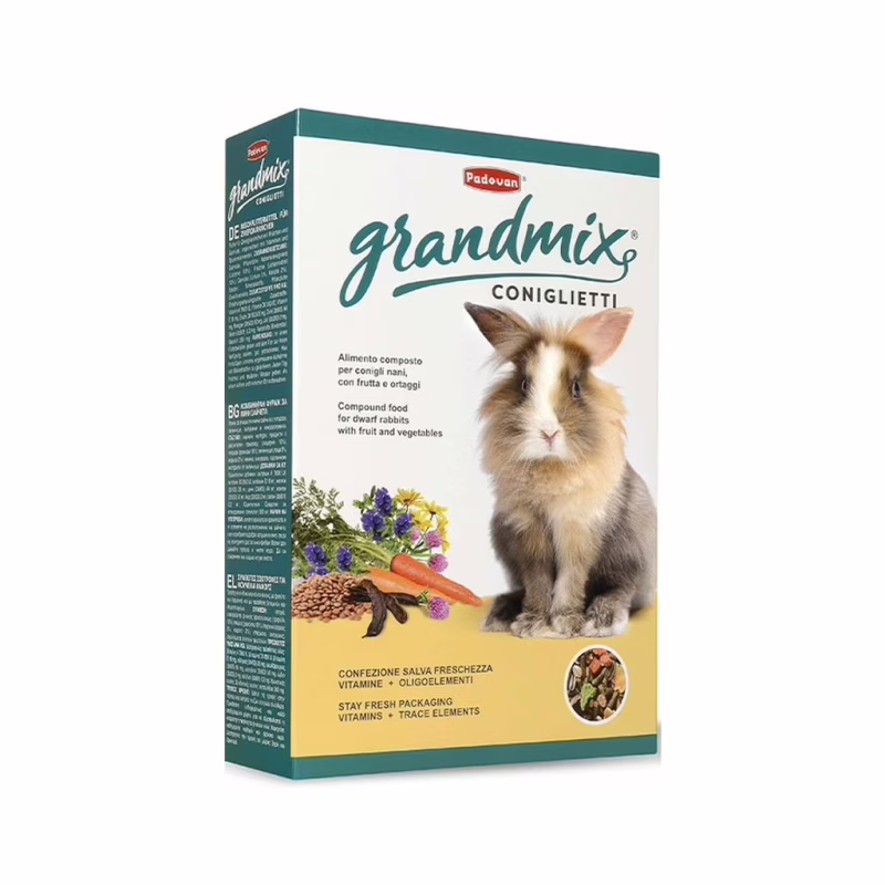 Корм для грызунов Padovan GrandMix Coniglietti для кроликов 850 г (8001254001890)