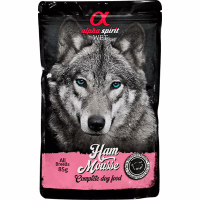 Влажный корм для собак Alpha Spirit старше 1 года с ветчиной 85 г (8436586311650)