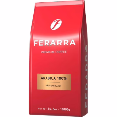Кава Ferarra Caffe 100% Arabica в зернах 1 кг (fr.17673)