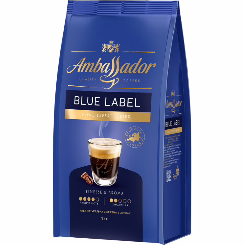 Кофе Ambassador Blue Label в зернах 1 кг (am.52078)