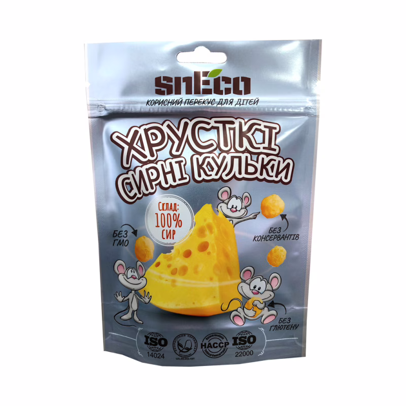 Сыр сушеный snEco Моцарелла "BLUE" 28 г (4823095805932)
