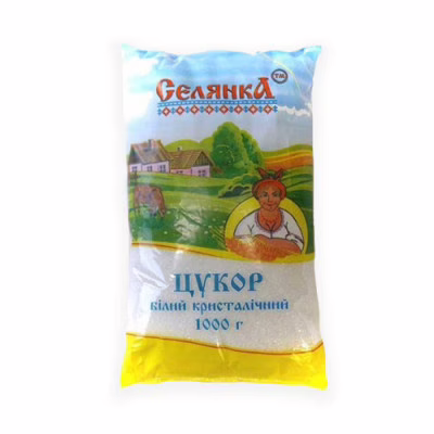 Сахар Селянка белый 1 кг (435988)