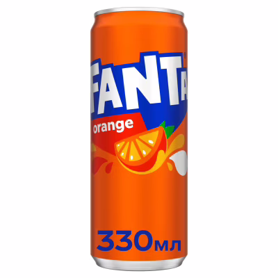 Напій Fanta Безалкогольний сильногазований соковмісний Апельсин 330 мл (5449000011527)