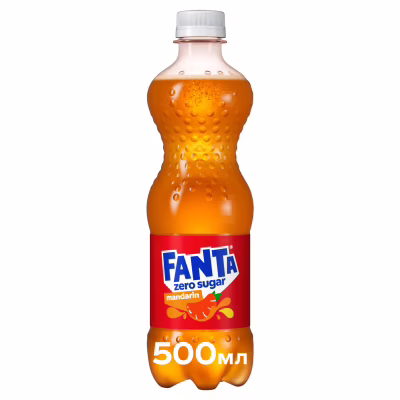 Напій Fanta Zero Sugar Безалкогольний сильногазований соковмісний Мандарин 500 мл (5449000323774)