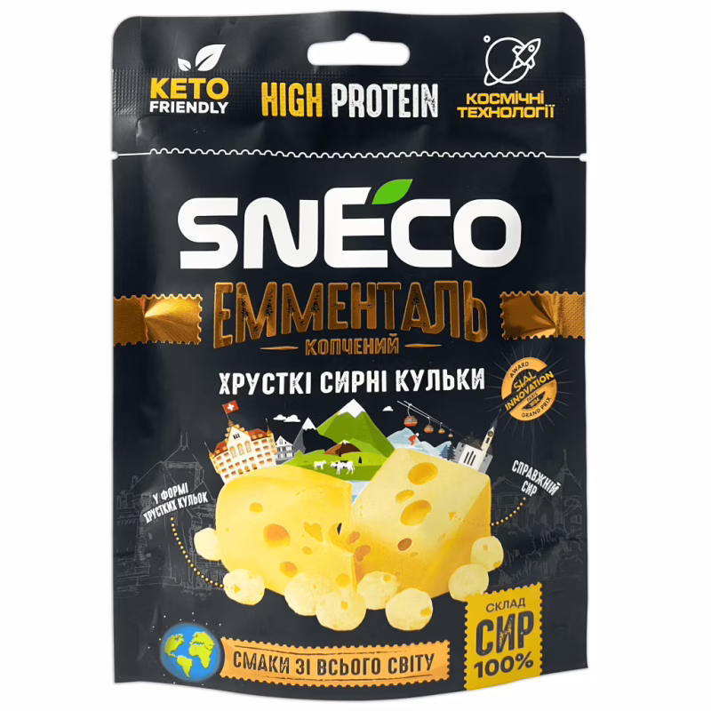 Сыр сушеный snEco Эмменталь 28 г (4823095816983)