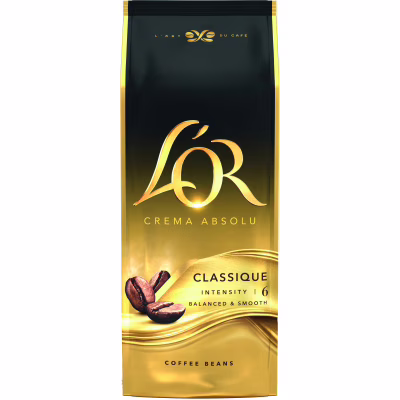 Кава L'OR Crema Absolute Classic в зернах 1 кг (8711000400791)