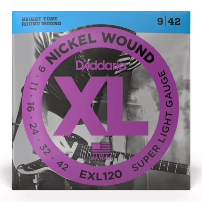 Струны для гитары D'Addario XL Nickel Wound Super Light (09-42) (EXL120)