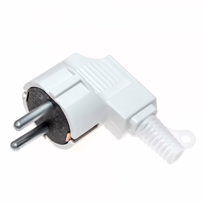 Электровилка EMP угловая, 16A 220V, евро