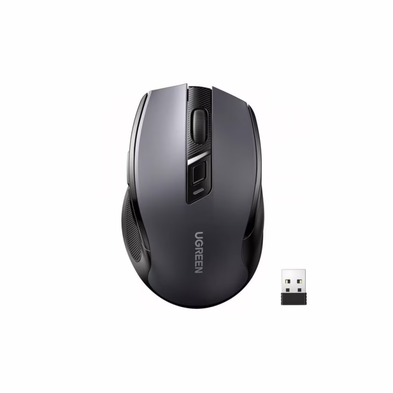 Мышка Ugreen MU006 Ergonomic Wireless Gray/Black (15063)