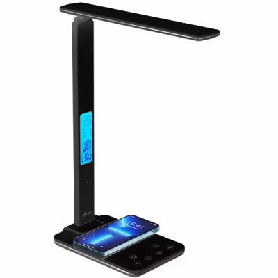 Настольная лампа Media-Tech MT222, QI, 3000-6500К, 750 Lm, black (MT222K)