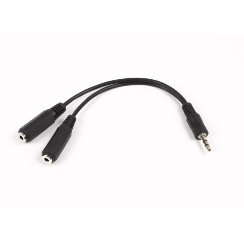Кабель мультимедійний 3.5mm M to 2x3.5mm F 0.1m Cablexpert (CCA-415-0.1M)