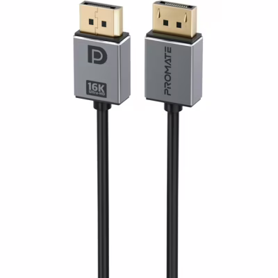 Кабель мультимедійний DisplayPort M to DisplayPort M V2.0 Promate (dplink-16k.black)