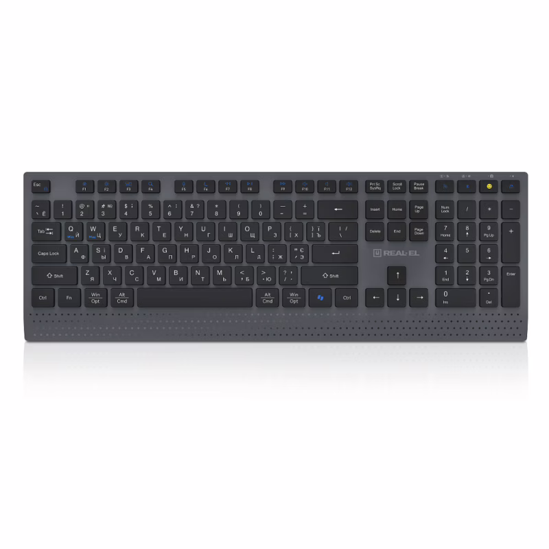 Клавіатура REAL-EL RK-715W Wireless/Bluetooth Black/Gray (EL123100051)