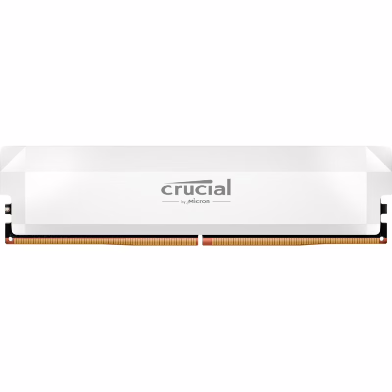 Модуль пам'яті для комп'ютера DDR5 16GB 6400 MHz Pro Overclocking White Micron (CP16G64C38U5W)