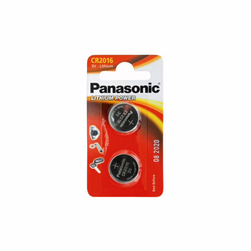 Батарейка Panasonic CR 2016 * 2 LITHIUM (CR-2016EL/2B)