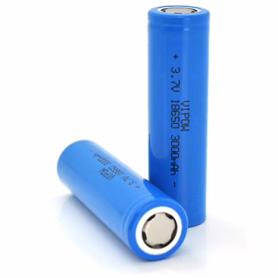 Аккумулятор 18650 3000mAh, FlatTop, 3.7V, Blue Vipow (ICR18650-3000mAhFT)