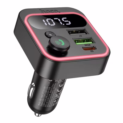 FM модулятор HOCO E85, Black, Box