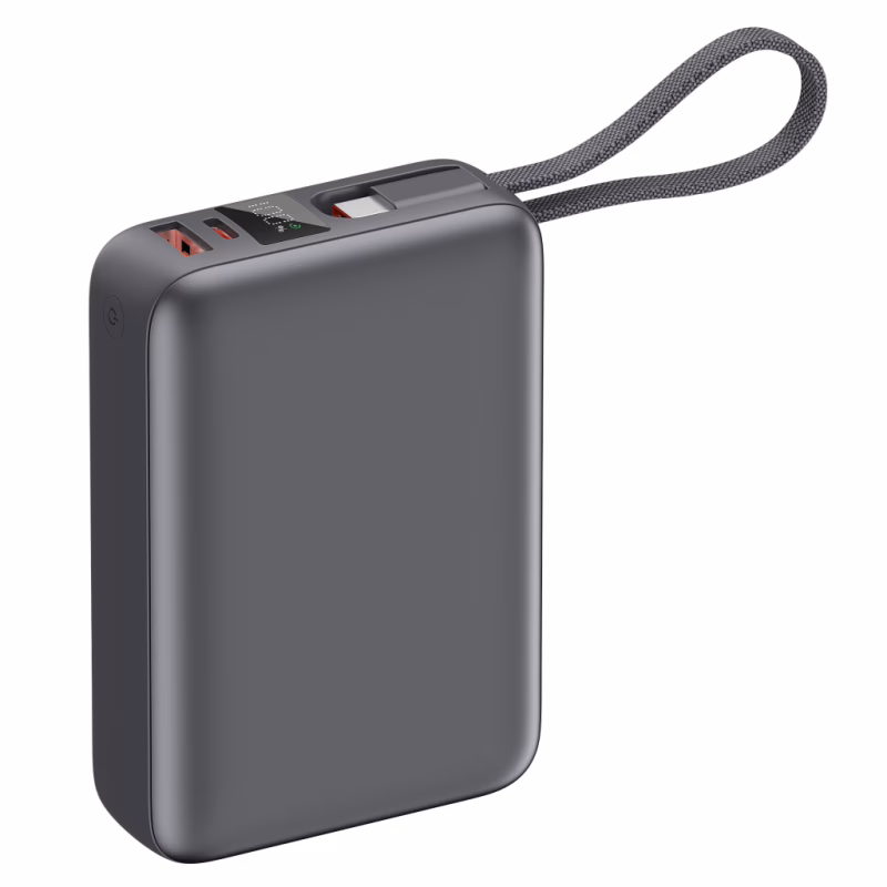 Батарея універсальна Vinga 20000 mAh 45W Display Cable (VPBB2045C)