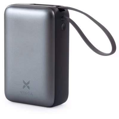 Батарея універсальна Vinga 30000 mAh 65W Display Cable (VPBB3065C)